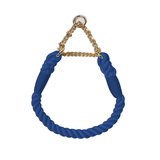 Sunset Gradient Braided Rope Collar - Navy