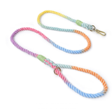 Sunset Gradient Braided Rope Lead - Macaron