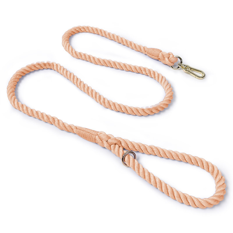 Sunset Gradient Braided Rope Lead - Powder Pink