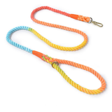 Sunset Gradient Braided Rope Lead - Rainbow