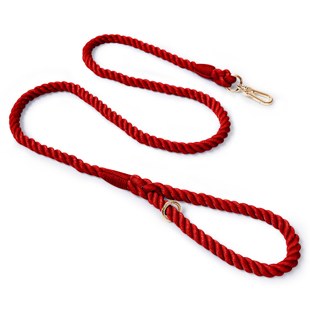 Sunset Gradient Braided Rope Lead - Wine