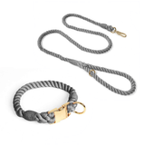 Prism Hand-Braided Rope Set, Metal Buckle - Charcoal