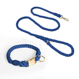 Prism Hand-Braided Rope Set, Metal Buckle - Navy
