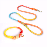 Prism Hand-Braided Rope Set, Metal Buckle - Rainbow
