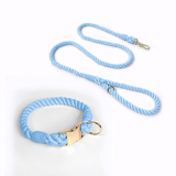 Prism Hand-Braided Rope Set, Metal Buckle - Sky Blue
