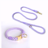 Prism Hand-Braided Rope Set, Metal Buckle - Violet