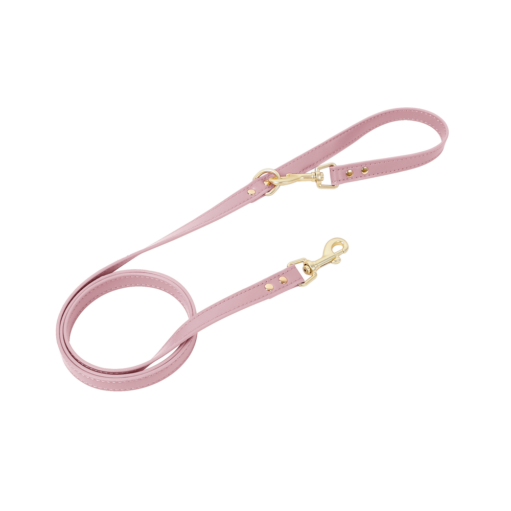 Leather Lead in Apricot for Cats & Small Dogs