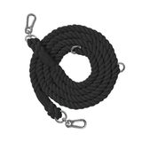 Pastel Braided Cotton Multi-Length Running Lead - Black