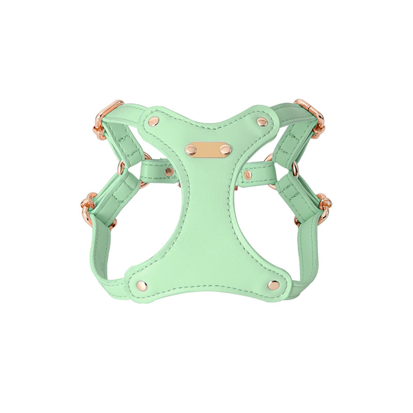 Pastel Waterproof Harness in Vegan Leather - Bamboo Green