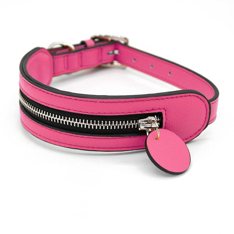 Zip Pocket Collar in Bright Orange - Blush
