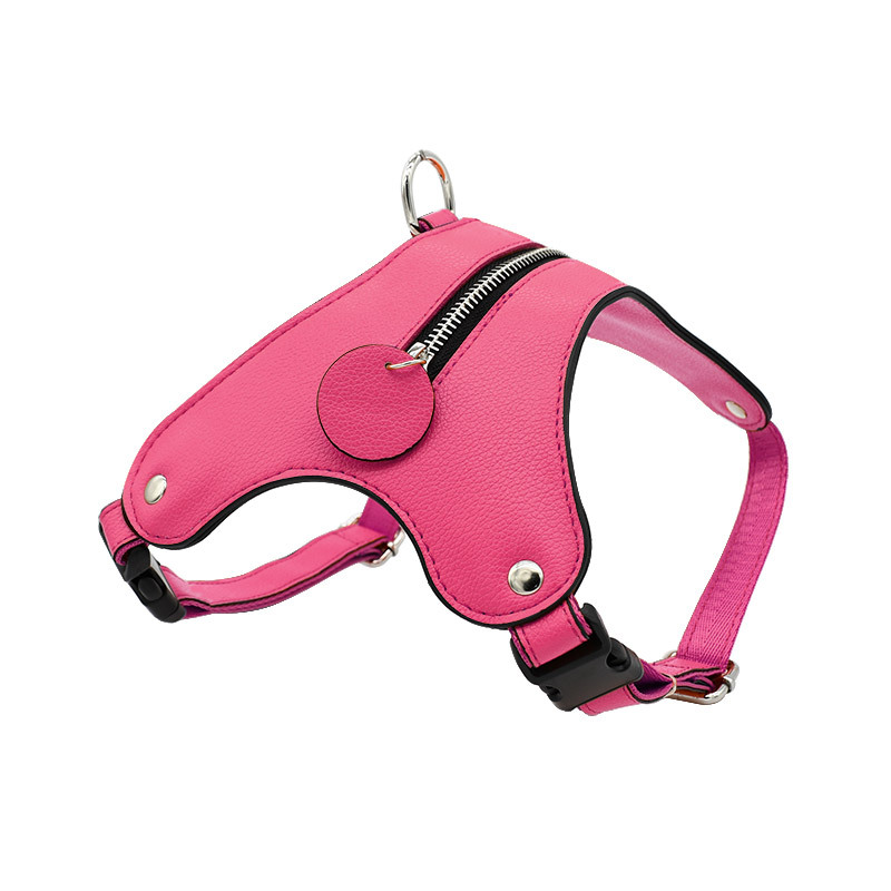 Zip Pocket Harness in Bright Orange - Blush
