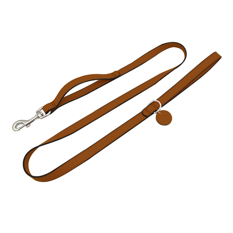 Zip Pocket Lead in Bright Orange - Tan