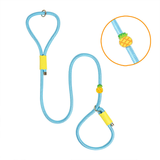 Sky Blue Round Rope Slip Lead - Pearl Blue Pineapple
