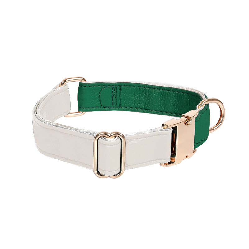 Two-Tone Vegan Leather Collar