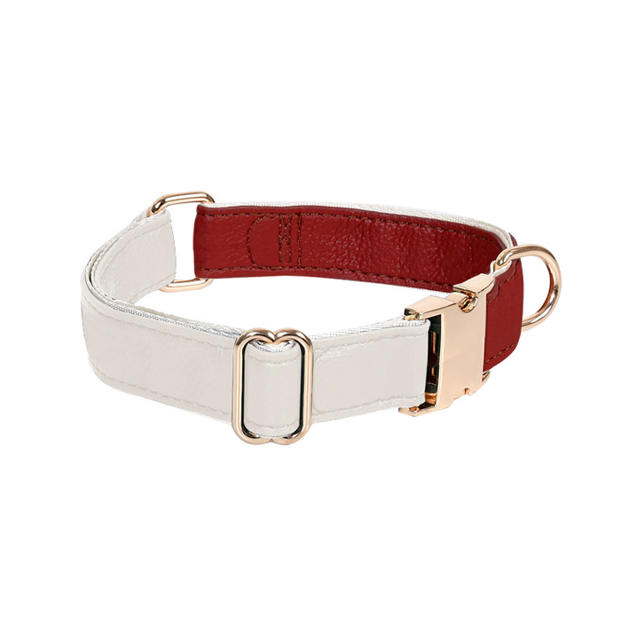 Two-Tone Vegan Leather Collar