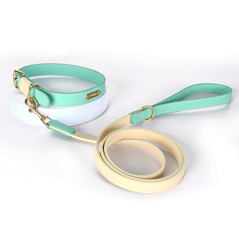 Lilac & Cream Petite Leather Collar