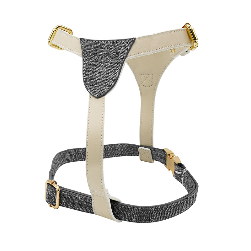 Denim & Cream Step-In Harness