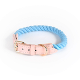 Berry Swirl Rope Collar, Pink Trim - Azure