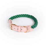 Berry Swirl Rope Collar, Pink Trim - Forest
