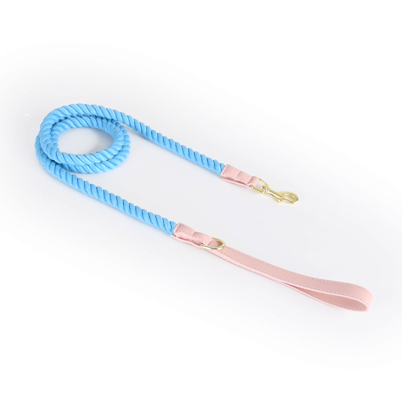Berry Swirl Rope Lead, Pink Trim - Azure