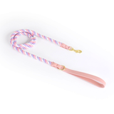 Berry Swirl Rope Lead, Pink Trim - Cherry Blossom