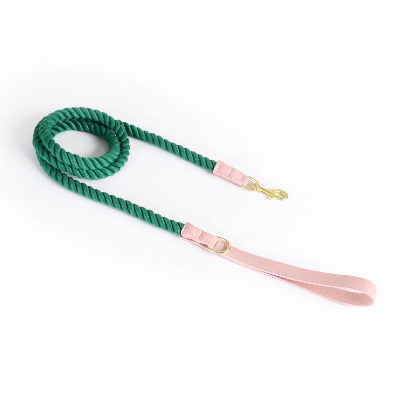 Berry Swirl Rope Lead, Pink Trim - Forest