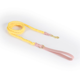 Berry Swirl Rope Lead, Pink Trim - Lemon