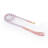 Berry Swirl Rope Lead, Pink Trim - Unicorn