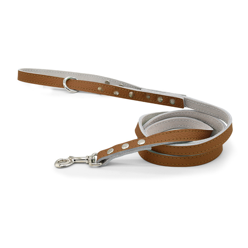 Sparkle Stud Lead with Engravable Tag - Tan
