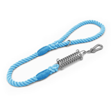 Sunset Ombre Rope Lead with Bungee Spring - Azure