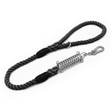 Sunset Ombre Rope Lead with Bungee Spring - Black