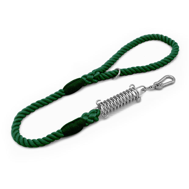 Sunset Ombre Rope Lead with Bungee Spring - Forest