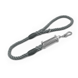 Sunset Ombre Rope Lead with Bungee Spring - Grey