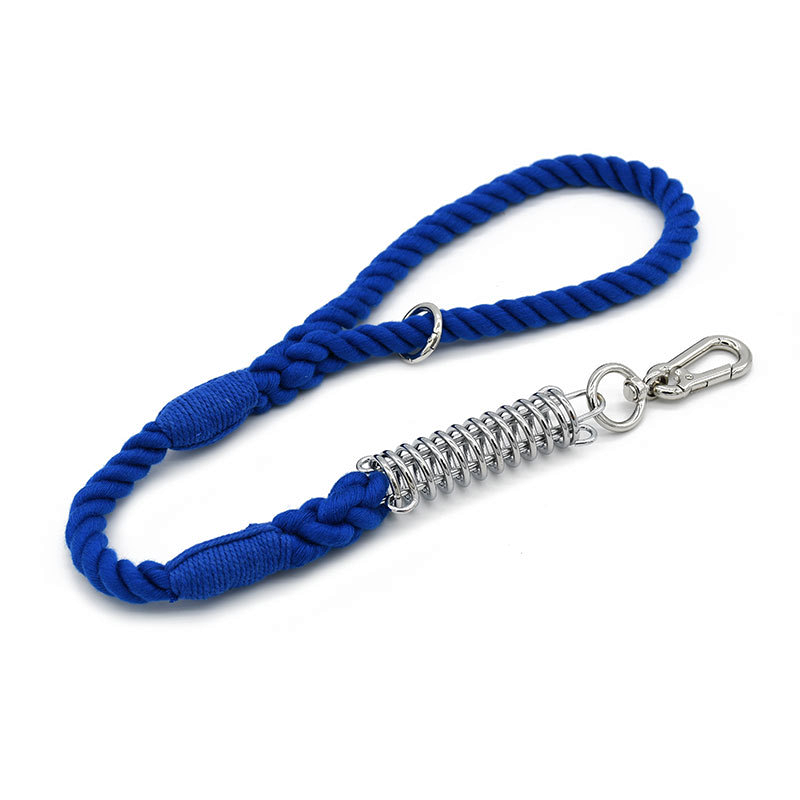 Sunset Ombre Rope Lead with Bungee Spring - Navy