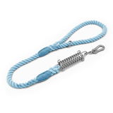 Sunset Ombre Rope Lead with Bungee Spring - Sky Blue