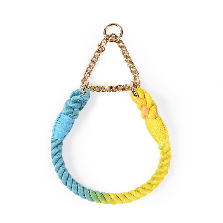 Hand-Braided Cotton Rope Slip Collar - view 5