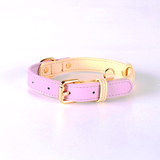 Seafoam Two-Tone Leather Collar - Twilight Purple