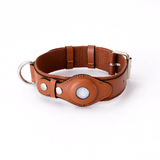 Everyday Tracker Collar & Lead Set, Compatible with AirTag - Bear Brown