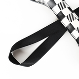Checkerboard Bone Tug Toy with Long Strap Handle - view 4