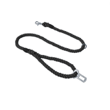 Road Trip All-in-One Rope Lead with Seatbelt Clip - Black