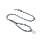 Road Trip All-in-One Rope Lead with Seatbelt Clip - Charcoal
