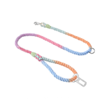 Road Trip All-in-One Rope Lead with Seatbelt Clip - Macaron