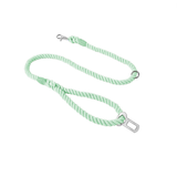 Road Trip All-in-One Rope Lead with Seatbelt Clip - Mint