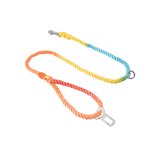 Road Trip All-in-One Rope Lead with Seatbelt Clip - Rainbow