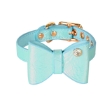 Ballet Pink Bow Collar - Blue