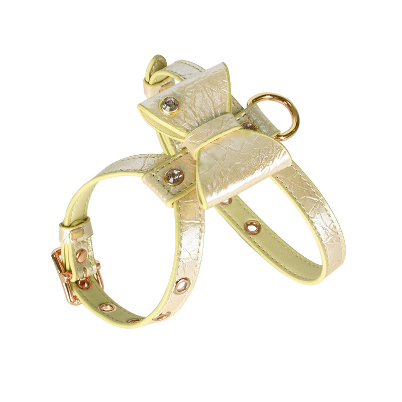 Ballet Pink Bow Harness - Gold