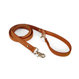Blush Pink Bow Lead & Double-Clip Lead Set - Tan