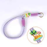 Strawberry Charm Pink Rope Collar & Slip Collar Set - Crystal Violet Sunny beach
