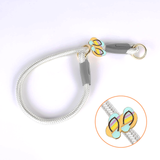 Strawberry Charm Pink Rope Collar & Slip Collar Set - Diamond Silver Beach sandal