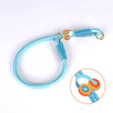 Strawberry Charm Pink Rope Collar & Slip Collar Set - Pearl Blue Headphones